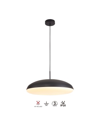KAZZ * COLGANTE GRANDE NEGRO - E27